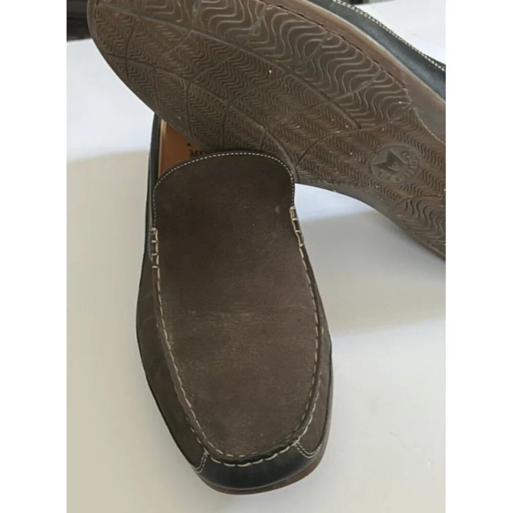 Mephisto Cool Air Men's Size (12 1/2) Brown Leather/Sude Slip on Comfort Loafer